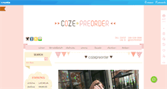 Desktop Screenshot of cozepreorder.com